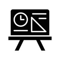 Class Time Vector Solid Icons. Simple stock illustration stock