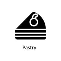 Pastry  Vector      Solid Icons. Simple stock illustration stock