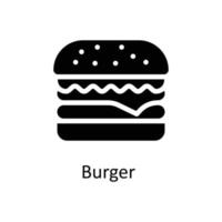 Burger  Vector      Solid Icons. Simple stock illustration stock