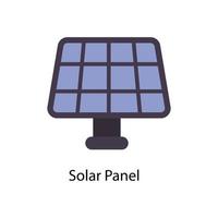 Solar Panel Vector Flat Icons. Simple stock illustration stock