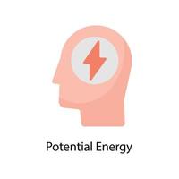 Potential Energy Vector Flat Icons. Simple stock illustration stock