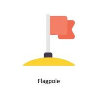 Flagpole vector Flat Icons. Simple stock illustration stock illustration