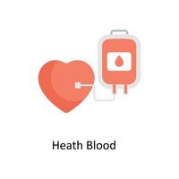 Heath Blood Vector Flat Icons. Simple stock illustration stock