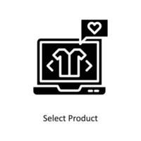 Select Product Vector Solid Icons. Simple stock illustration stock