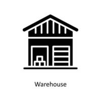 Warehouse Vector Solid Icons. Simple stock illustration stock