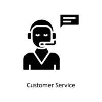 Customer Service Vector Solid Icons. Simple stock illustration stock