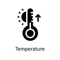temperatura vector sólido iconos sencillo valores ilustración valores