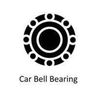 Car Bell Bearing  Vector     Solid Icons. Simple stock illustration stock