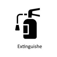 extinguishe Vector     Solid Icons. Simple stock illustration stock