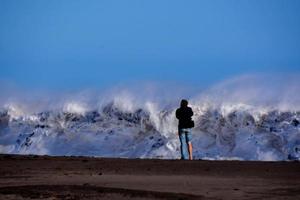 Huge sea waves photo