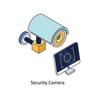 Security Camera Vector Isometric Icons. Simple stock illustration