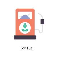eco combustible vector plano iconos sencillo valores ilustración valores