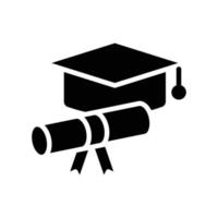 Diploma Vector Solid Icons. Simple stock illustration stock