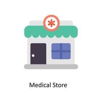 Medical store Vector Flat Icons. Simple stock illustration stock