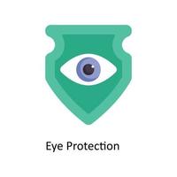 ojo proteccion vector plano iconos sencillo valores ilustración valores