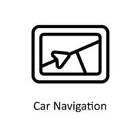 Car navigation Vector     Outline Icons. Simple stock illustration stock