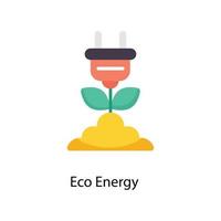 Eco Energy Vector Flat Icons. Simple stock illustration stock