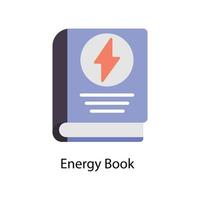 Energy Book Vector Flat Icons. Simple stock illustration stock