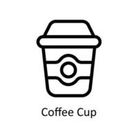 Coffee Cup Vector      outline Icons. Simple stock illustration stock