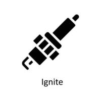 ignite Vector     Solid Icons. Simple stock illustration stock