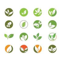 Leaf icon Vector Illustration design Logo template