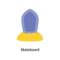 Skateboard vector Flat Icons. Simple stock illustration stock illustration