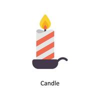 Candle vector Flat Icons. Simple stock illustration stock illustration