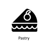 Pastry  Vector      Solid Icons. Simple stock illustration stock