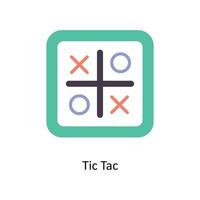 Tic Tac vector Flat Icons. Simple stock illustration stock illustration