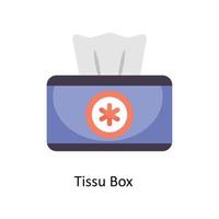 Tissue Box Vector Flat Icons. Simple stock illustration stock