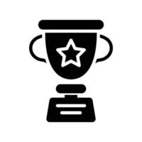 Trophy Vector Solid Icons. Simple stock illustration stock