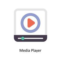 Media Player  vector Flat Icons. Simple stock illustration stock illustration
