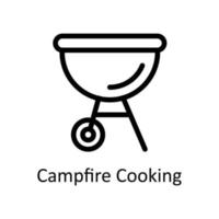 bbq Vector      outline Icons. Simple stock illustration stock