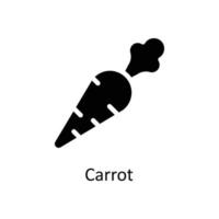 Carrot Vector  Solid Icons. Simple stock illustration stock