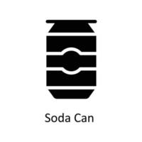 Soda Can  Vector      Solid Icons. Simple stock illustration stock