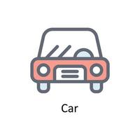 Car  Vector    Fill Outline Icons. Simple stock illustration stock