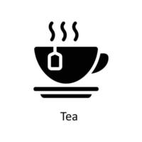 Tea  Vector      Solid Icons. Simple stock illustration stock