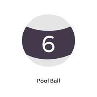 Pool Ball vector Flat Icons. Simple stock illustration stock illustration