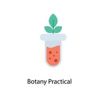 Botany Practical Vector Flat Icons. Simple stock illustration stock