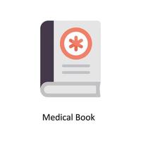 médico libro vector plano iconos sencillo valores ilustración valores