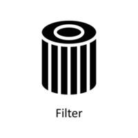 Filter Vector     Solid Icons. Simple stock illustration stock