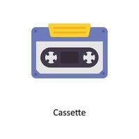 Cassette vector Flat Icons. Simple stock illustration stock illustration