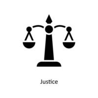 Justice Vector Solid Icons. Simple stock illustration stock