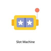 Slot Machine vector Flat Icons. Simple stock illustration stock illustration