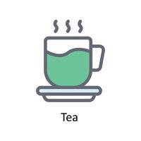 Tea Vector     Fill outline Icons. Simple stock illustration stock