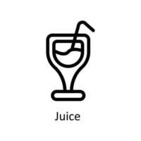 Juice Vector      outline Icons. Simple stock illustration stock