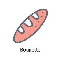 Bougette Vector     Fill outline Icons. Simple stock illustration stock