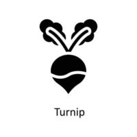 Turnip Vector  Solid Icons. Simple stock illustration stock