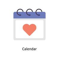 Calendar vector Flat Icons. Simple stock illustration stock illustration