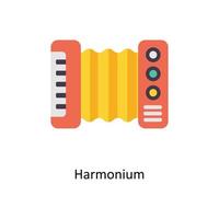 Harmonium vector Flat Icons. Simple stock illustration stock illustration